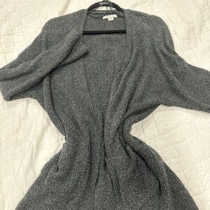 American Eagle Outfitters Gray Cardigan with Dolman Sleeves